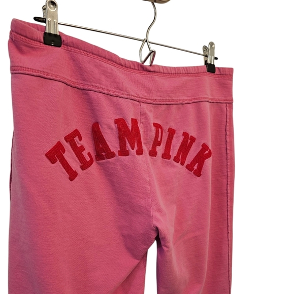 Vintage Victoria's Secret PINK Cropped Lounge PJ Sweat Pants M - Picture 4 of 7